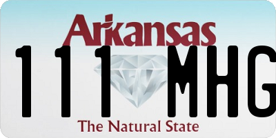 AR license plate 111MHG