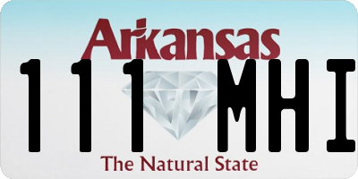 AR license plate 111MHI