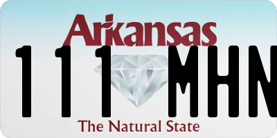 AR license plate 111MHN