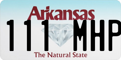 AR license plate 111MHP