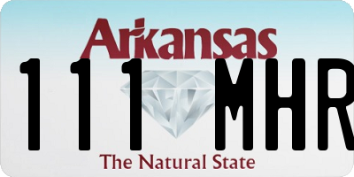 AR license plate 111MHR