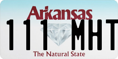 AR license plate 111MHT