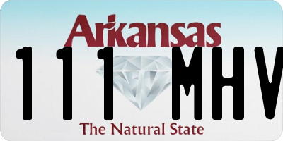 AR license plate 111MHV