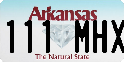 AR license plate 111MHX