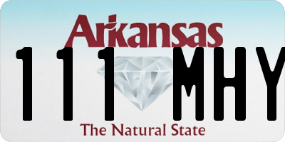 AR license plate 111MHY