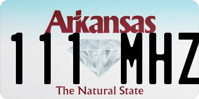 AR license plate 111MHZ