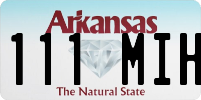 AR license plate 111MIH