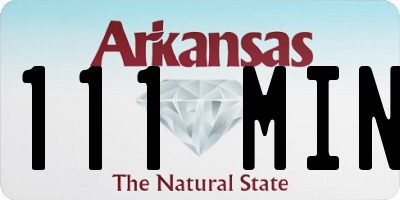 AR license plate 111MIN