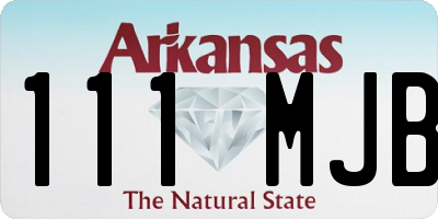 AR license plate 111MJB