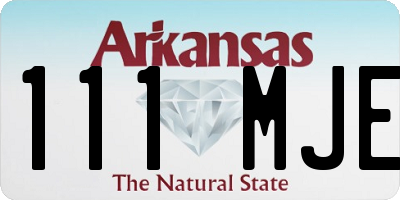 AR license plate 111MJE