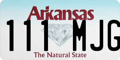 AR license plate 111MJG