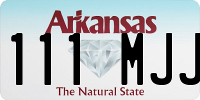 AR license plate 111MJJ