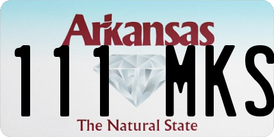 AR license plate 111MKS