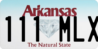 AR license plate 111MLX