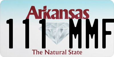 AR license plate 111MMF