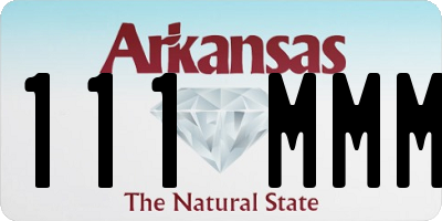 AR license plate 111MMM