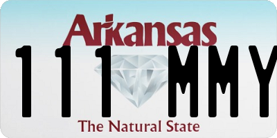 AR license plate 111MMY