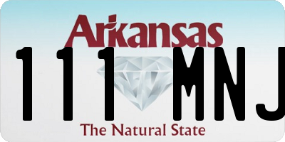 AR license plate 111MNJ