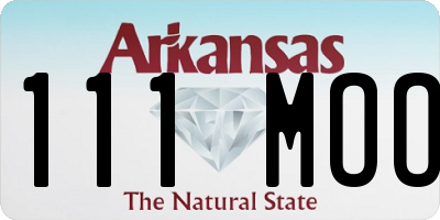 AR license plate 111MOO