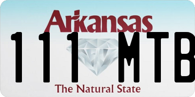 AR license plate 111MTB