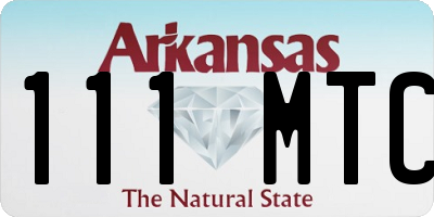 AR license plate 111MTC