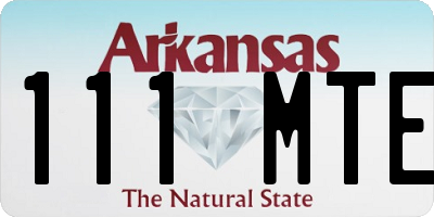 AR license plate 111MTE