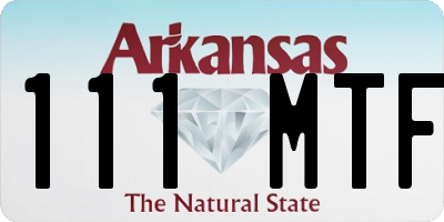 AR license plate 111MTF