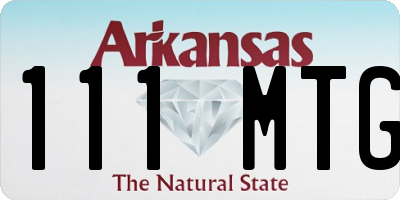 AR license plate 111MTG