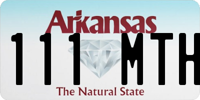 AR license plate 111MTH