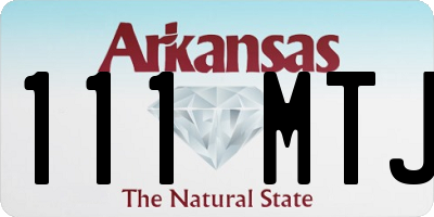 AR license plate 111MTJ