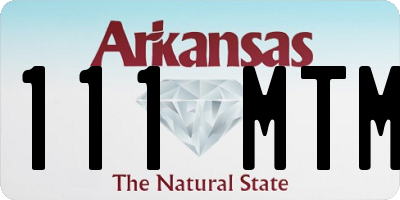 AR license plate 111MTM
