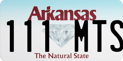 AR license plate 111MTS