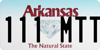 AR license plate 111MTT