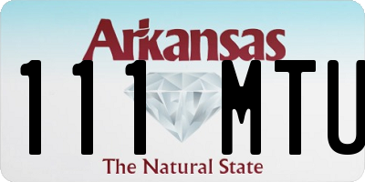 AR license plate 111MTU