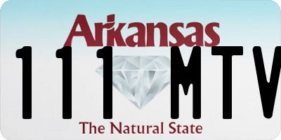 AR license plate 111MTV
