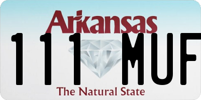 AR license plate 111MUF