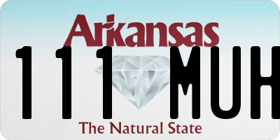 AR license plate 111MUH