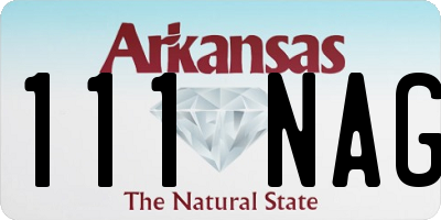 AR license plate 111NAG