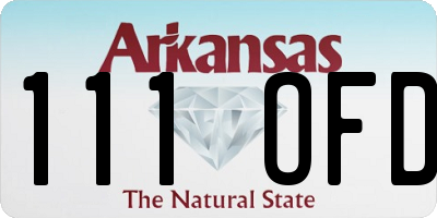 AR license plate 111OFD