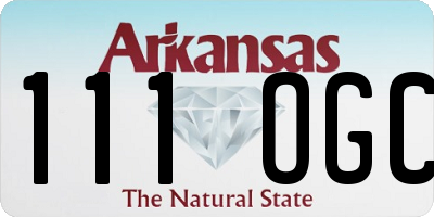 AR license plate 111OGC
