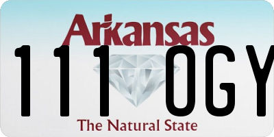 AR license plate 111OGY