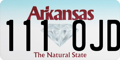 AR license plate 111OJD