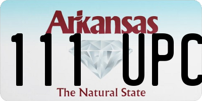 AR license plate 111UPC