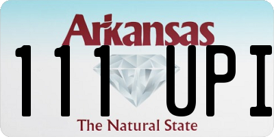 AR license plate 111UPI