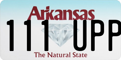 AR license plate 111UPP