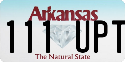 AR license plate 111UPT