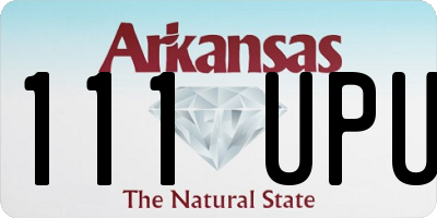 AR license plate 111UPU