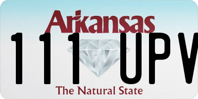 AR license plate 111UPV