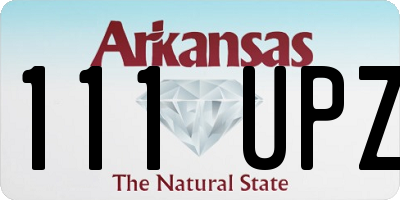 AR license plate 111UPZ