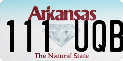 AR license plate 111UQB